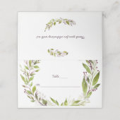 Greenery Dark Plum Mauve Berries Plaatskaarten Plaatskaartje (Buitenkant ongevouwen)