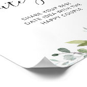 Greenery date nachtideeën. Datum jar bridal game Poster (Hoek)