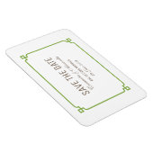 Greenery Deco Chic Save the Date Magneet (Rechterzijde)
