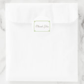 Greenery Deco Chic Wedding Bedankt Ronde Sticker (Tas)