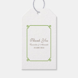 Greenery Deco Chic Wedding Cadeaulabel