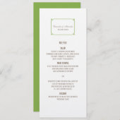 Greenery Deco Chic Wedding Menu (Voorkant / Achterkant)