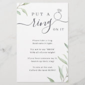 Greenery deed een ring op het vrijgezellenfeest sp (Voorkant)