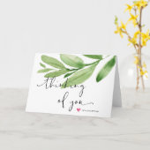 Greenery Denken van U Aanmoediging Sympathie Kaart (Gele Bloem)