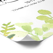 Greenery Destination Rehearsal diner Welkom Poster (Hoek)