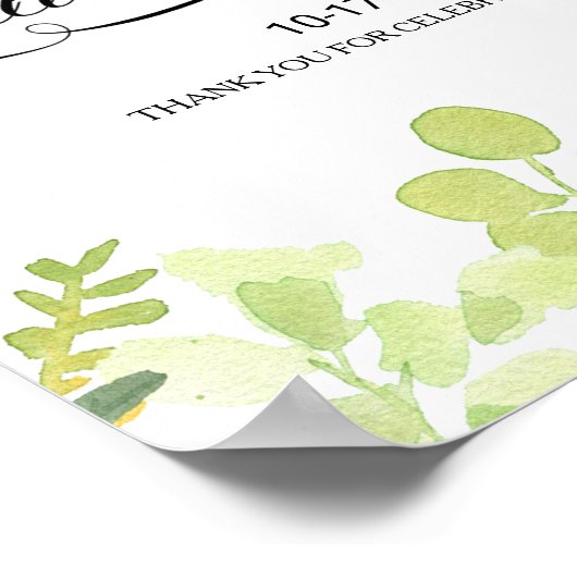 Greenery Destination Rehearsal diner Welkom Poster (Hoek)