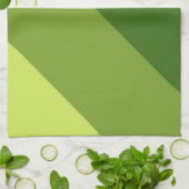 Greenery Diagonal Stripes Theedoek (Gevouwen)