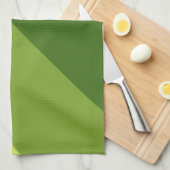 Greenery Diagonal Stripes Theedoek (Quarter Fold)