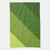 Greenery Diagonal Stripes Theedoek (Verticaal)
