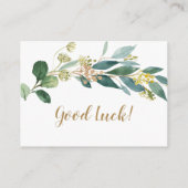 Greenery Diaper Raffle Insert Kaart (Achterkant)