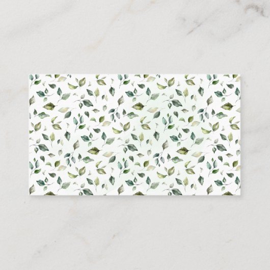 Greenery Diaper Raffle Ticket Baby shower (Achterkant)