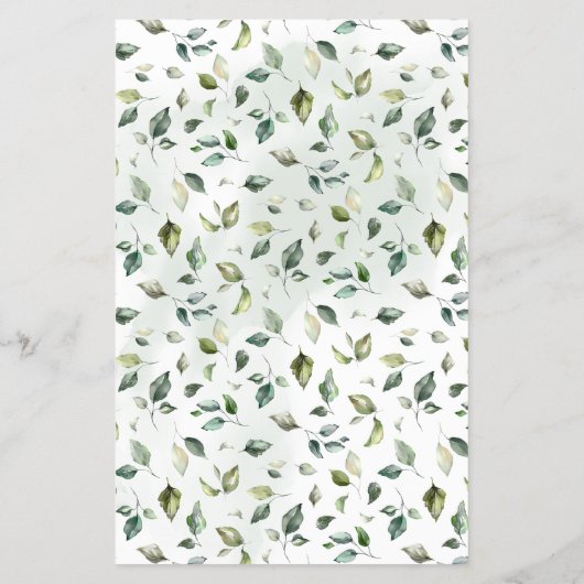 Greenery die ik Baby shower Game Kaart (Achterkant)