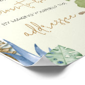 Greenery Dinosaur Baby shower Envelope Station Poster (Hoek)