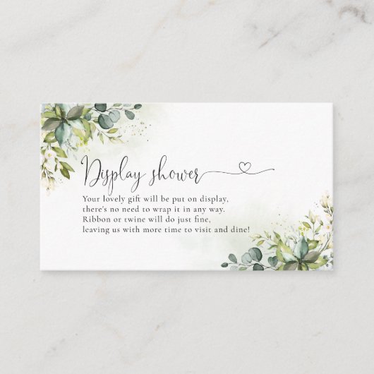 Greenery Display Douche Behuizing Kaart (Voorkant)