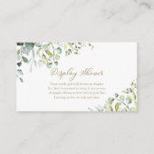 Greenery Display Douche Informatiekaartje (Voorkant)