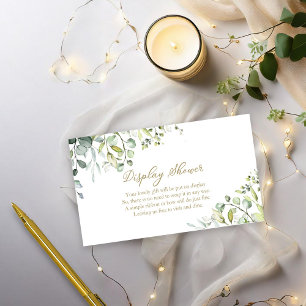 Greenery Display Douche Informatiekaartje