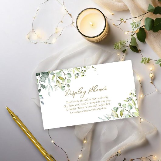 Greenery Display Douche Informatiekaartje