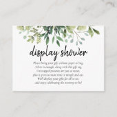 Greenery Display Shower Cadeauaanvraagbehuizing Informatiekaartje (Voorkant)