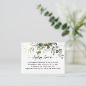 Greenery Display Shower Informatiekaartje (Staand voorkant)