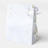 Greenery Dusty Blue Waterverf Wildflower Weddensch Bedankdoosjes (Achterkant)