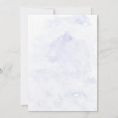 Greenery Dusty Blue Wildflower Bridesmaids Brunch Kaart (Achterkant)