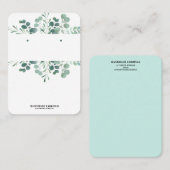 Greenery Earring Display Visitekaartje (Voorkant / Achterkant)
