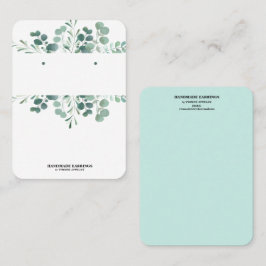 Greenery Earring Display Visitekaartje
