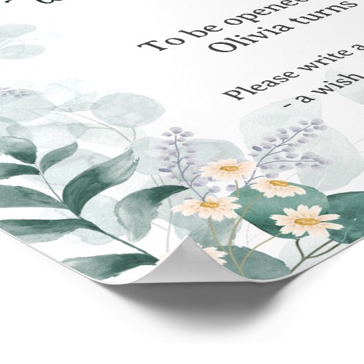 Greenery Elegant Eucalyptus Time Capsule Poster (Hoek)