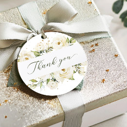 Greenery elegant roos bruiloft bedankjes labels