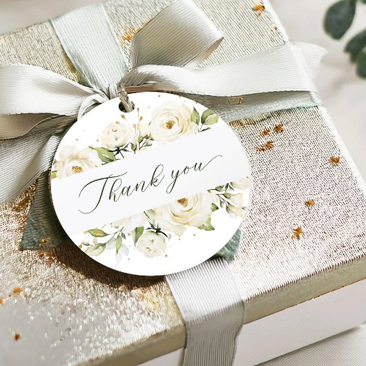 Greenery elegant roos bruiloft bedankjes labels