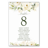 Greenery elegant roos bruiloft-zitjes kaart (Achterkant)