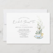 Greenery Elegant Vrijgezellenfeest Tea Kaart (Voorkant)