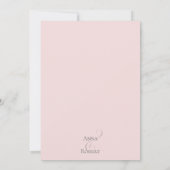 Greenery Elegant Waterverf Rustic Floral Blush Kaart (Achterkant)