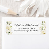 Greenery Elegant White Rosel Wedding Etiket (Insitu)