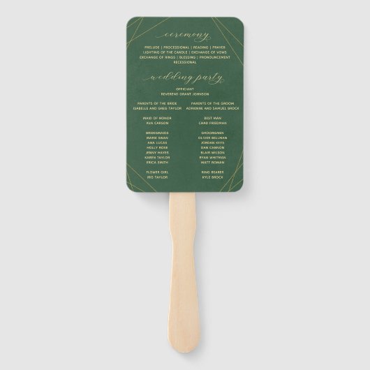 Greenery Elegant White Waterverf Floral Handwaaier (Achterkant)