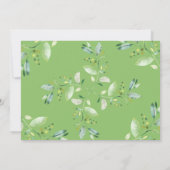 Greenery Elephant Baby shower Invitation Kaart (Achterkant)