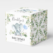 Greenery Elephant Ballon Baby shower Favor Box Bedankdoosjes (Voorkant Zijde)