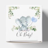 Greenery Elephant Ballon Baby shower Favor Box Bedankdoosjes (Bovenkant)
