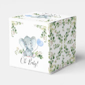 Greenery Elephant Ballon Baby shower Favor Box Bedankdoosjes (Achterkant)