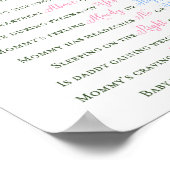 Greenery Elephant Gender Prediction Sign Poster (Hoek)