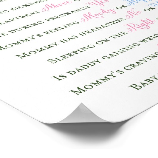 Greenery Elephant Gender Prediction Sign Poster (Hoek)