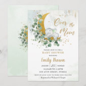 Greenery Elephant Moon Gender Neutral Baby shower  Kaart (Voorkant / Achterkant)