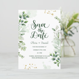 Greenery Elopement Save the Date Uitnodiging