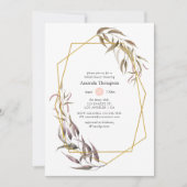 Greenery en Blush Pink Floral Vrijgezellenfeest Kaart (Voorkant)