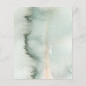 Greenery en Eucalyptus Leaves Wedding Menu (Achterkant)