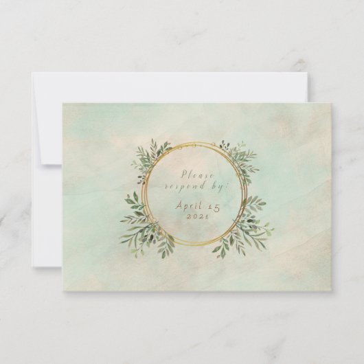 Greenery en Gold Geometric Lijst (Voorkant)