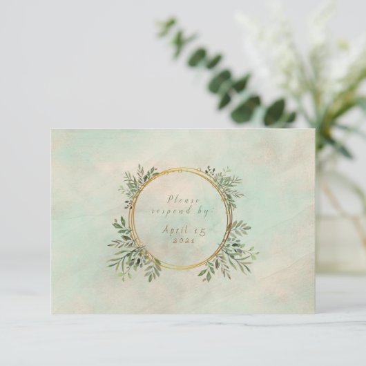 Greenery en Gold Geometric Lijst (Staand voorkant)