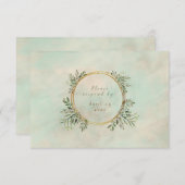 Greenery en Gold Geometric Lijst (Voorkant / Achterkant)