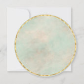 Greenery en Gold Geometric Lijst Kaart (Achterkant)