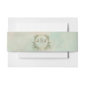 Greenery en Gold Geometric Lijst Uitnodigingen Wikkel (Voorkant Voorbeeld)